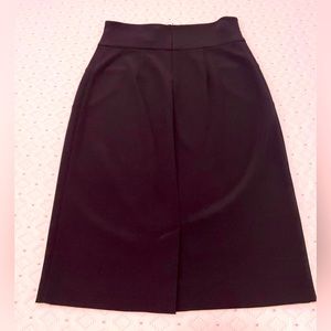 Joseph Ribkoff Classic Black Pencil Skirt Back Slit Stretchy Small